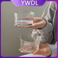 YWDL 4pcs Clear Glass Mini Bowls Set Kitchen Desserts Bowl Home Dips Sauces Pudding Fruit Charcuterie Boards Bowls For Meal Prep