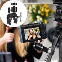 Super Clamp 360° Ball Head Magic Arm 1/4" 3/8" Hole Thread for DSLR Camera Monitor LED Light Mic Monopod Mount Handlebar Bracket