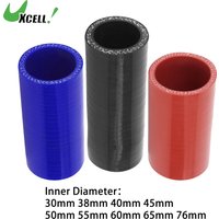UXCELL 30mm 38mm 40mm 45mm 55mm 60mm 76mm ID Car High Performance Straight Silicone Hose Coupler Intercooler Tube Universal