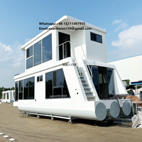 Super Luxury Aluminum House Boat with Outboard Motor Water Sport Entertainment Yacht for Fishing River Use