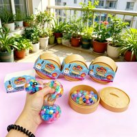 Dream steamed stuffed bun pinch toy colorful water droplets decompression vent ball small toys sticky.
