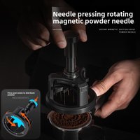 WDT Tools Rotary Needle Powder Distributor 51mm 53mm 58mm Adjustable Depth Espresso Needle Distributor Barista Tools