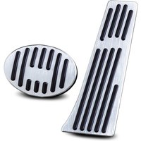 Silver Non-Slip Foot Gas Accelerator Brake Pedal Pad Cover For 2015-2023 BMW X1 F48 X2 F39 1 2-Series F40 F45 F46 Accessories