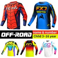 Children's off-road motorcycle jersey youth boy girl MX off-road racing motocross speed descent customize name number ATV MTB