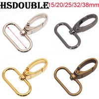 5 Pcs/Pack 15/20/25/32mm/38mm Metal Snap Hook Lobster Clasp Collar Carabiner Belt Buckles DIY KeyChain Bag Part Accessories