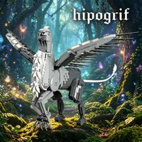 Hogwarts Harry Hippogriff Buckbeak Magic Beast Building Blocks Wizard Fantasy Creature Model Bricks Adult Collection Toy 1548pcs