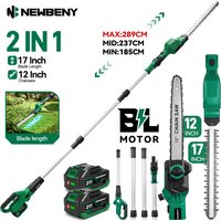 Tronçonneuse sans balais pour branches hautes et taille-haie, outil de jardinage motorisé avec perche télescopique pour batterie Makita