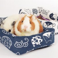 New Canvas Gerbil Cushion Washable Breathable Hamster Nests Comfortable Multi-size Hamster Sleeping Bed Guinea Pigs