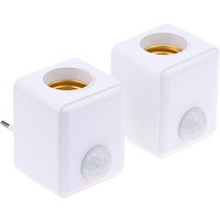 Plug-in Human Body Sensor Lamp Holder E27 Led Lamp Base EU/UK Plug PIR Infrared Radar Induction Light Bulb Holder Socket