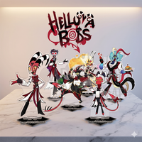 2026 NEW Helluva Boss Cafe Collaboration 15CM Acrylic Stand keychain Anime Stand Blitzo Loona Moxxie Millie Desk Decor