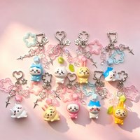 Y2K handmade keychain featuring Qianchuan animated cartoon characters, as well as a small gift for bags and accessories.