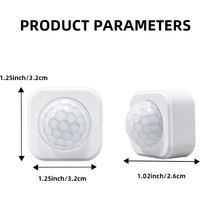 Tuya Zigbee Human PIR Motion Sensor Detector Security Smart Life Tuya Zigbee Movement PIR Detector Needs Zigbee Gateway/Hub
