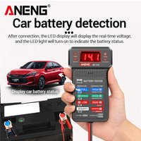 Digital Car Battery Tester ANENG BT-172 With Alligator Clip 12V Batteries Alarm Prompt Generator Specific Repair Detection Tools