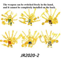 Building block gold ninja phantom mini doll Kai Dzheniya Garmadu children's doll toy fun wedding Christmas birthday gift set