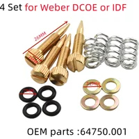 4pcs Screws Idle Air Mixture Screw Carburetor Air Mixture Screws Part 64750.001 For Weber DCOE Carburetor Air Mix Screw