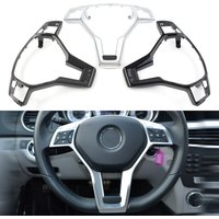 Car Steering Wheel Cover ABS Decorative Trim For Mercedes Benz CLA/ SLK/ E/ C/GLA-CLASS C117 C207 C172 C218 W204 W212 X156