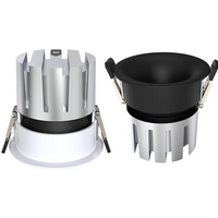 Embedded LED COB Spot light 5W 7W 10W Anti-Glare Curved White Black Downlight 12W 15W 18W CRI92 For Home Store Office
