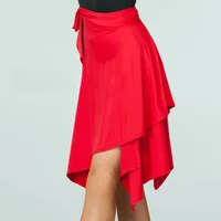Sexy Latin Dance Skirt Irregular Dance Long Skirts Women Samba Dancing Adult Stage Rumba Tango Dress Latina Competition Costumes