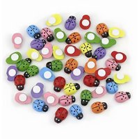 Mini red ladybug self-adhesive stickers, reusable, handmade cards, garden party room decoration craft stickers