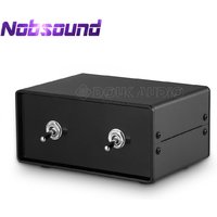Nobsound Mini Passiver 2-IN-2-OUT Leistungsverstärker/Lautsprecher-Umschalterbox Stereo Audio A/B Selector Splitter