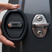 1/4pcs Silicone Car Door Lock Buckle Protection Cover Elastic Anti-Collision Shock Absorbing Pad Mute Buffering Cushion