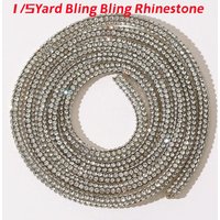 1/5Yard Bling Bling Rhinestone Cord Trimming Round Crystal Soft Tube Shoelace Rope Hoodies Trouser Drawstring DIY Manual Aglets