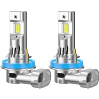 2PCS LED CANBUS Headlight Bulbs Lights with Fan 12000LM H11 3570 CSP Internal Drive Auto Light 6000K white
