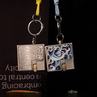 CHIEF retro mini small square brick kerosiene lighter, personalized wave pattern design, portable decorative lighter