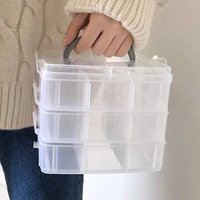 Large-Capacity Transparent Jewelry Storage Box - Organizer For Necklaces Rings Studs Earrings Ornament Box Finishing Box