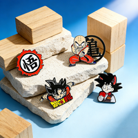 Adventure Anime Brooch Son Goku Krillin Enamel Pin Metal Badge - Clothing & Backpack Accessory - Jewelry Gift