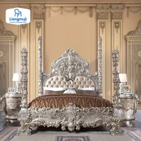 Double Light Luxury Bed Wedding European Frame Apartment Wedding Bed Modern High End Design Cama De Casal Bedroom Furniture