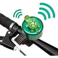 A set of glow-in-the-dark mini turtle bike bells, available in multiple colors, for bike decoration