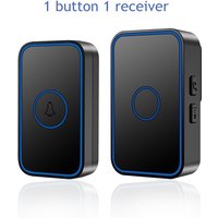 CACAZI wireless doorbell 500M 60 ring 5 volume A78 US EU UK plug household cordless doorbell 1 2 button 1 2 3 receiver