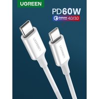 UGREEN PD60W USB-C to USB-C Cable Fast Charging for iPhone 17 Samsung S26 Xiaomi MacBook Air iPad Pro 3A Quick Charge 4.0 3.0