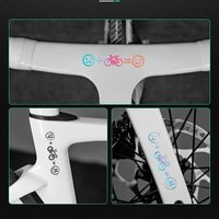4pcs Happy Face Bike Sticker Smiley Decal For MTB Road Bicycle Helmet Car Motorcycle Waterproof Christmas Gift Decoration