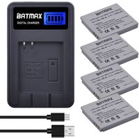 Batmax NB-4L NB4L Battery+LCD USB Charger for Canon IXUS 50 55 60 65 80 75 100 I20 110 115 120 130 IS 117 220 230 255 HS SD780