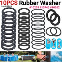 2-10PCS Rubber Washer for Intex Poolnars10747/25006 O Ring Gasket Replacement Seal Rubber Gasket Swimming Pool Equipment Parts