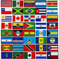 Americas Flags PVC Patches United States Canada Mexico Chile Brazil Peru Ecuador Argentina Belize Bolivia Rubber Flag Patch
