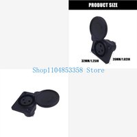 3 Pin Socket Connector Female Plug Socket Replacement Part Mobility Scooter Panel Mount Port Easy Installation