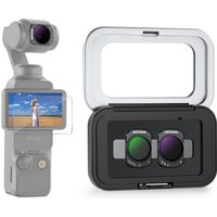 NEEWER Variable ND Filter Set For DJI Osmo Pocket 3, Magnetic ND2-32 & ND64-512 Neutral Density Action Camera Lens Filter