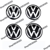 3D Car Wheel Center Hub Cap Stickers Badge Accessories For VW CC Sagitar, Magotan 4PCS 56mm 60mm 65mm Jetta golf Golf8 Polo
