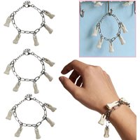 Creative Teeth Charm Bangle Bracelet Punk Street Accessory Party Jewelry Gift for Men Women Festival Dating Casual Decoration