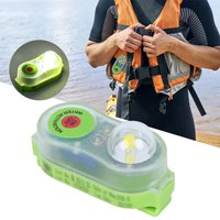 LED Seawater Activated Life Jacket Light Self Lighting Safety Vest Accessory Waterproof Plastic for Adult Survival Gear