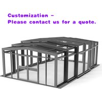 custom.Foldable Mobile Sunroom Glass Top Custom Scalable Sunroom Terrace and Room