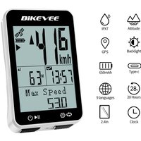 AliExpress Bikevee USB-C Rechargeable GPS Wireless Bike Cycling Computer Bicycle Speedometer Odometer with Backlighted Stand Bicycle Accessories