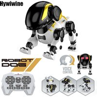 Remote Control Robot Dog Emo RC Robot Voice Intelligent Walking Dancing Interactive Pet Puppy Play Cute Children Toys for Kids