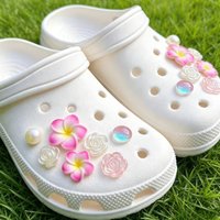 New Egg Flower Rose Designer Hole shoe Charms Set Fit Children Decorations For Shoes Ornaments Women Accessories Pins Wholesale