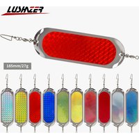 LUSHAZER Fishing Trolling Flasher Durable Fishing Lure 185mm27g for Freshwater Seawater Rust-Resistant Diving Flash Board Bait
