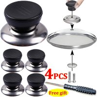 Kitchen Pot Lid Knobs Universal Pan Lid Holding Tops Replacement Lid Hand Grip Knob Handle Resistant Tool with Screwdriver gift