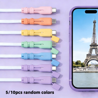 5/10pcs USB-C Cable Protectors, Anti-Break Sheaths Suitable for Smartphones, Tablets, Compatible with USB-C Data Cables.